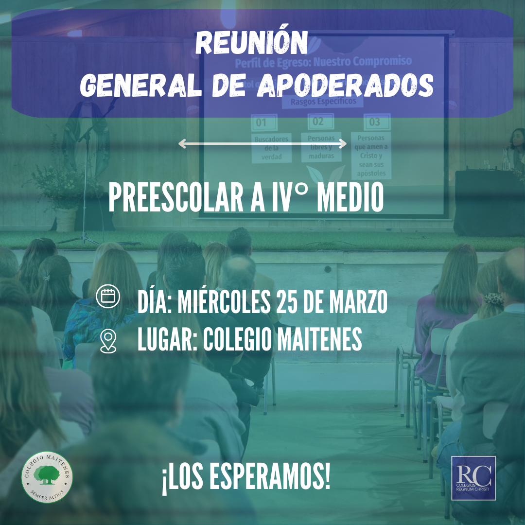 Flyer Reunion Gral de Apoderados sin hora