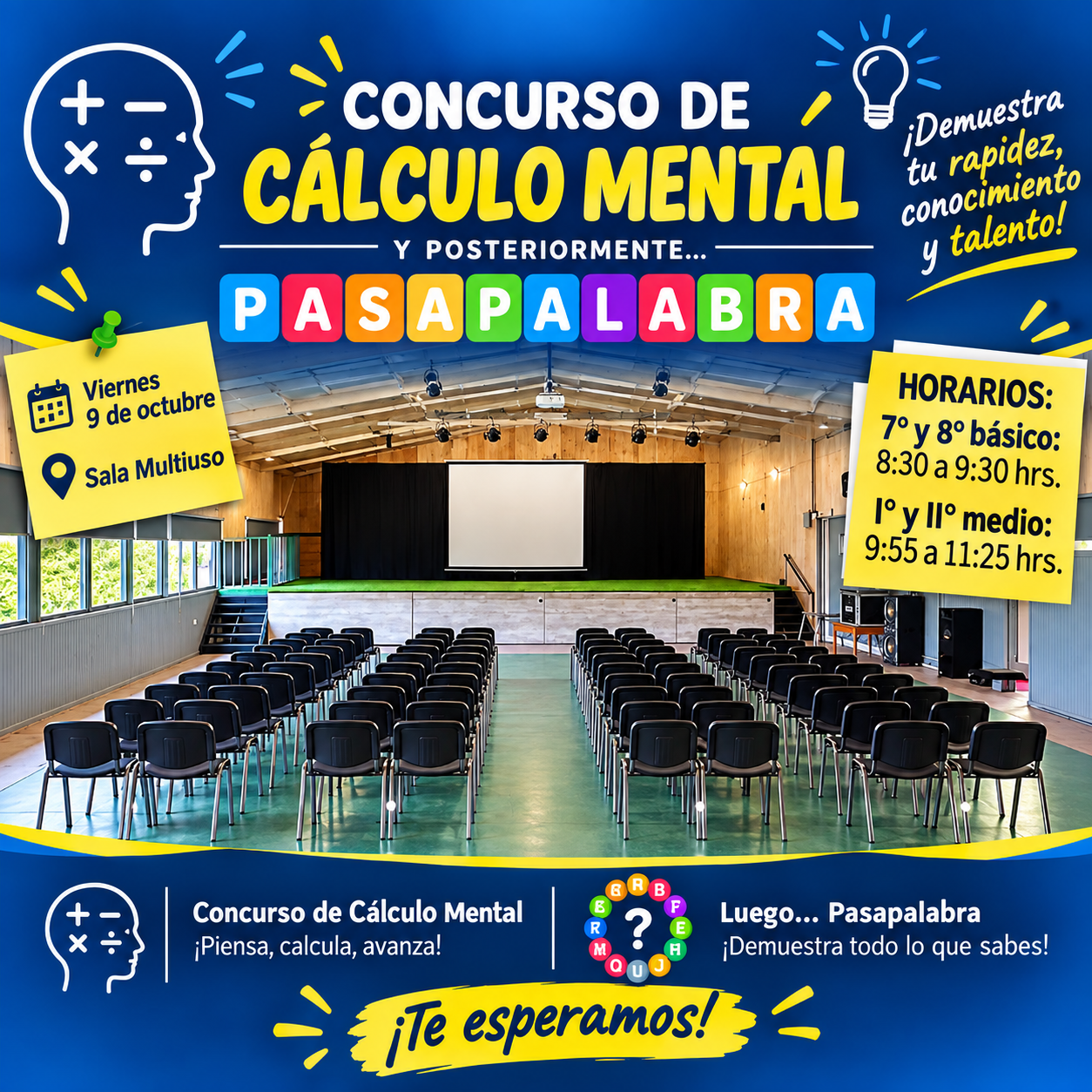 Concurso de Cálculo Mental y Pasapalabra